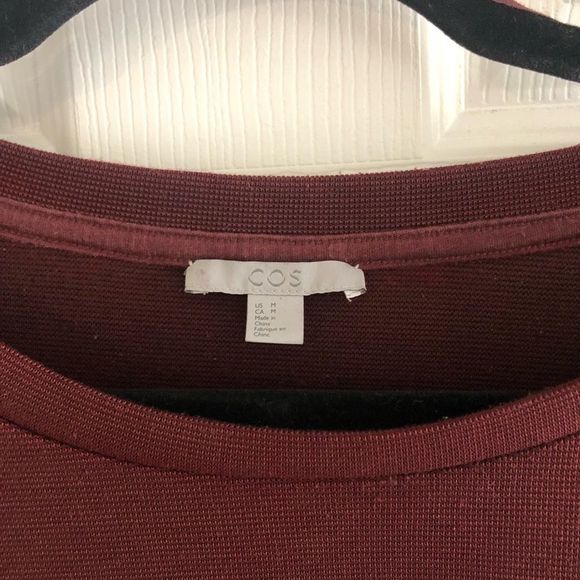 COS Burgundy Dress - Picture 5 of 12